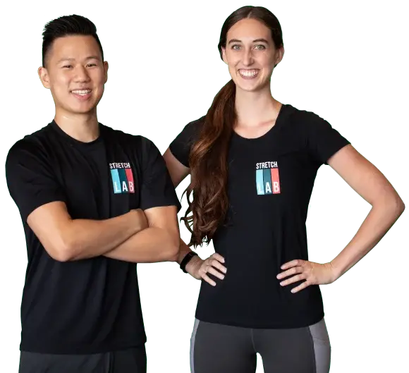 Two StretchLab members smiling